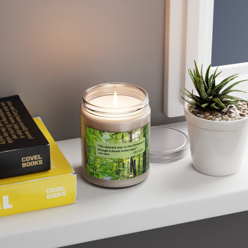 Inspirational Scented Candle – 9oz Nature Vibes with John Muir Quote - Image 4