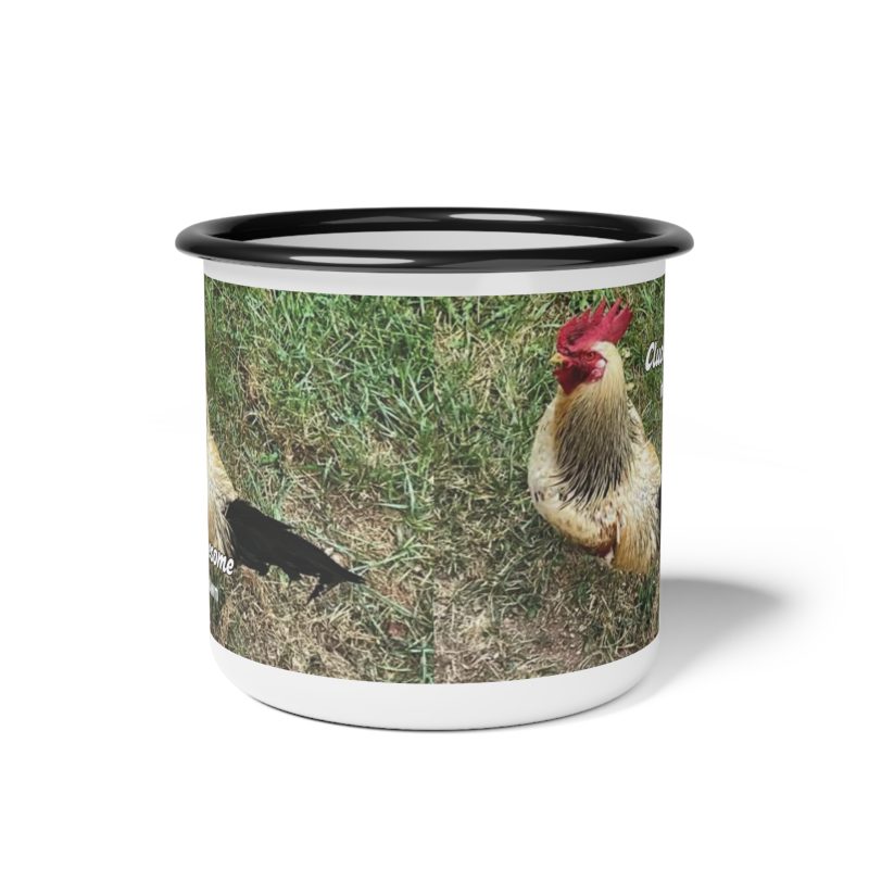 Cluckin' Awesome Enamel Camp Cup - Perfect Gift for Chicken Lovers - Image 2