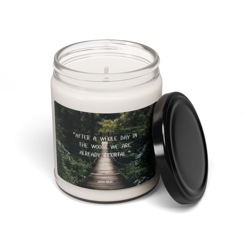 Inspirational Scented Soy Candle - Nature Quote, 9oz - Image 2