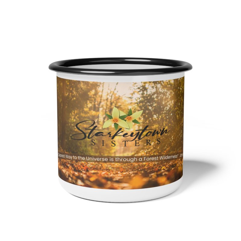 Nature-Inspired Enamel Camp Cup - Starketown Sisters Collection - Image 2