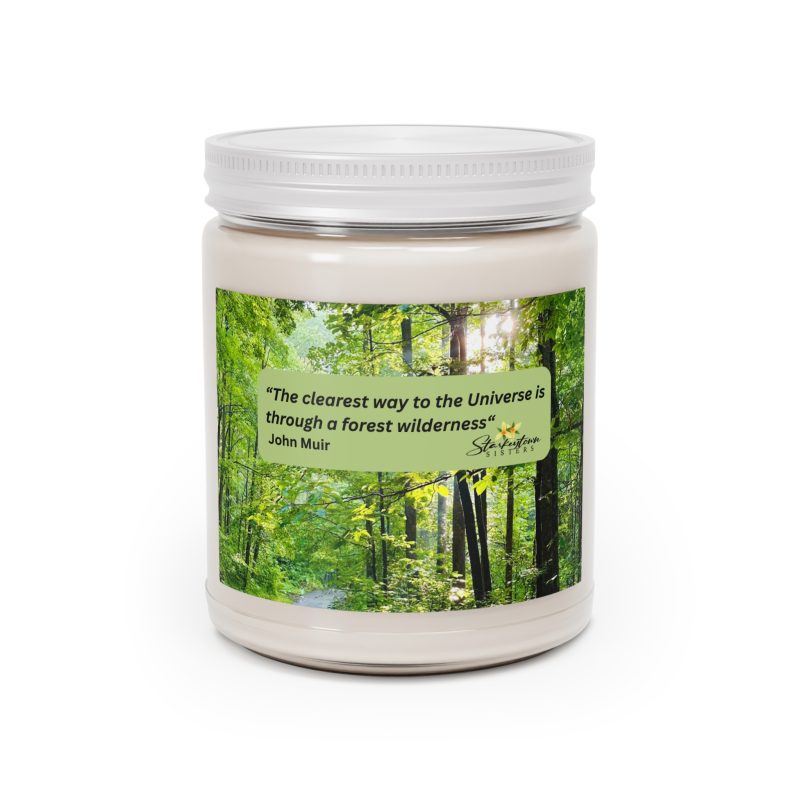 Inspirational Scented Candle – 9oz Nature Vibes with John Muir Quote