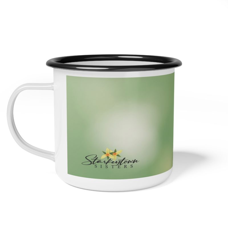 Inspirational Enamel Camp Cup - "Bee Yourself and Bloom" - Perfect for Nature Lovers and Outdoor Adventures